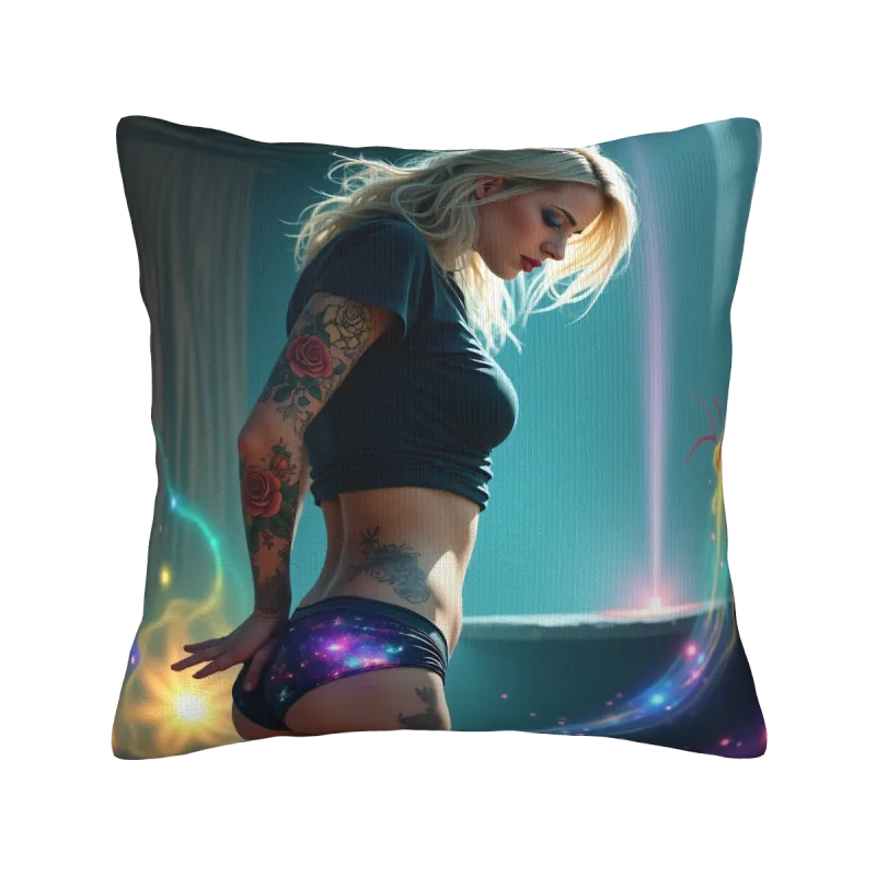 Housse de Coussin en Peluche Motif Belle Étoilée de Rêve - Okomall