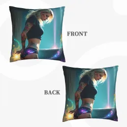 Housse de Coussin en Peluche Motif Belle Étoilée de Rêve - Okomall