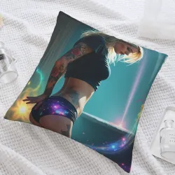 Funda de Almohada de Peluche con Diseño de Princesa Estelar - Okomall