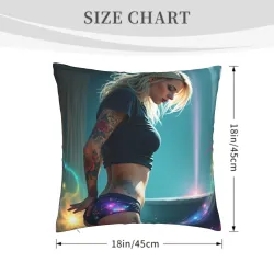 Funda de Almohada de Peluche con Diseño de Princesa Estelar - Okomall