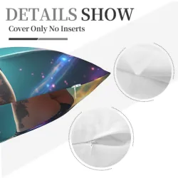 Housse de Coussin en Peluche Motif Belle Étoilée de Rêve - Okomall