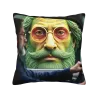 Housse de coussin en peluche portrait vintage - 18x18 pouces | Okomall