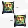 Housse de coussin en peluche portrait vintage - 18x18 pouces | Okomall