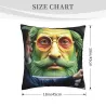 Housse de coussin en peluche portrait vintage - 18x18 pouces | Okomall