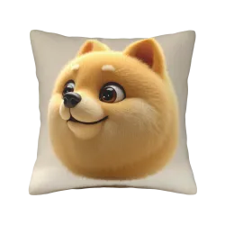 Housse de coussin en peluche de dessin animé - Okomall