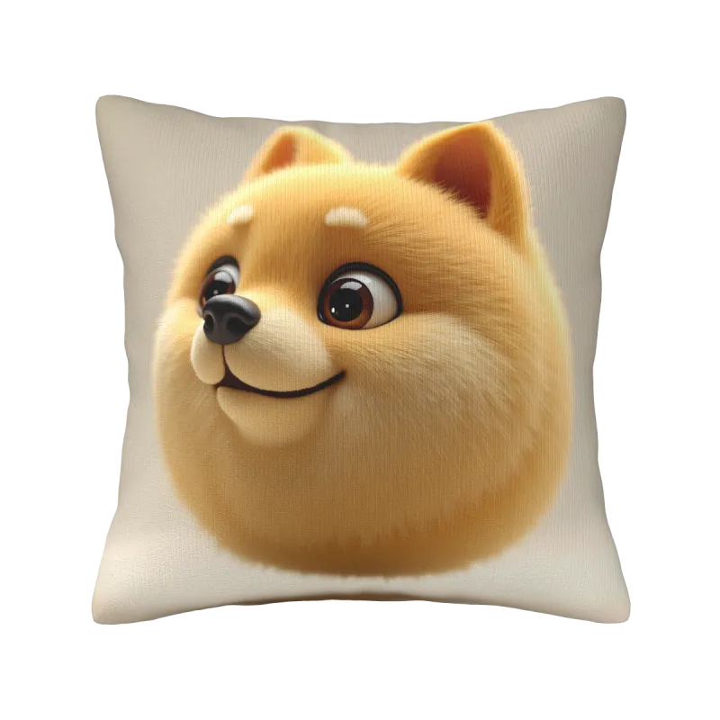 Housse de coussin en peluche de dessin animé - Okomall