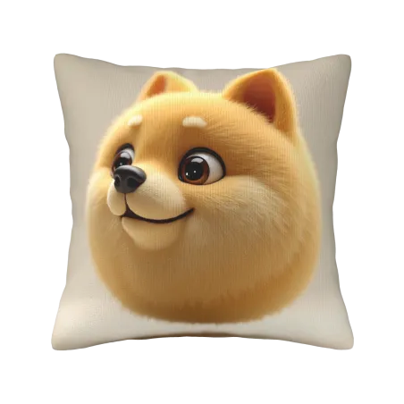 Housse de coussin en peluche de dessin animé - Okomall