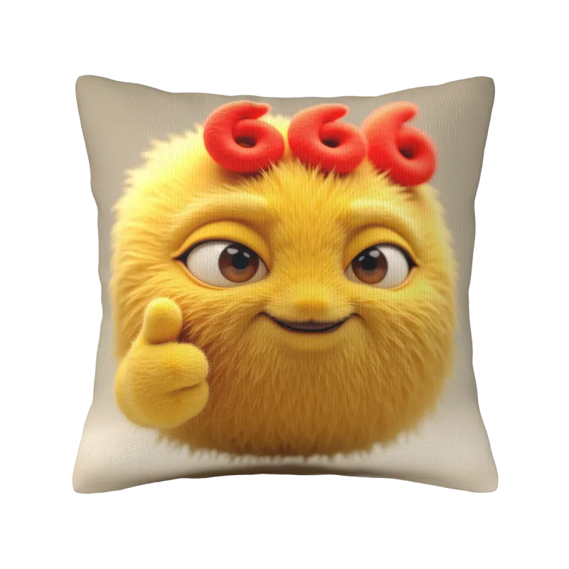 かわいいカートゥーンぬいぐるみクッションカバー - 18x18インチ | OKOMALL