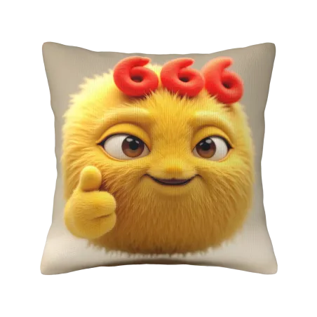 Coussin moelleux dessin animé mignon - 18x18 pouces | OKOMALL