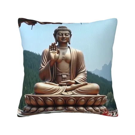 Funda de cojín de paisaje zen - 18x18 pulgadas | Okomall