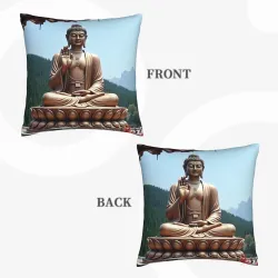 Housse de coussin paysage zen - 18x18 pouces | Okomall