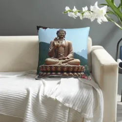 Zen Landscape Pillow Cover - 18x18 inches | Okomall