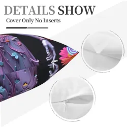 精美天使圖案毛絨抱枕套 - Okomall