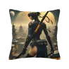 Funda de Almohada de Peluche Cyber Samurai - Okomall