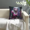 Housse de Coussin Peluche Style Dark Lolita - Okomall