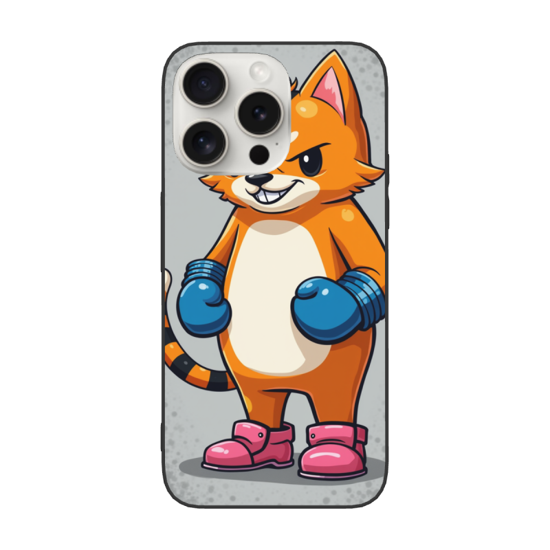 귀여운 고양이 휴대폰 케이스 - iPhone 15 Pro/Pro Max - okomall