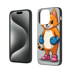 귀여운 고양이 휴대폰 케이스 - iPhone 15 Pro/Pro Max - okomall