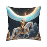 Knight Guardian Plush Pillow Cover - Okomall