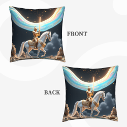 Housse de Coussin en Peluche Chevalier Gardien - Okomall