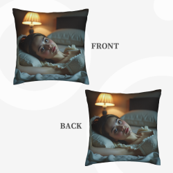 Aesthetic Girl Plush Pillow Cover - Okomall