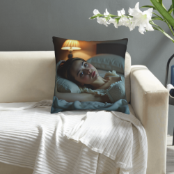 Aesthetic Girl Plush Pillow Cover - Okomall