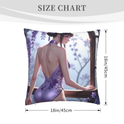 Dreamy Girl Plush Pillow Cover - Okomall