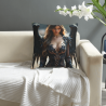 Cuscino in peluche con ritratto femminile bellissimo - Okomall