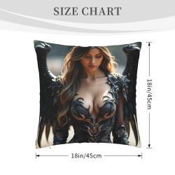 Exquisite Portrait Plush Pillow Cover - Okomall