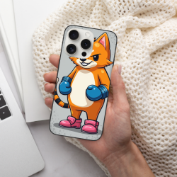 귀여운 고양이 휴대폰 케이스 - iPhone 15 Pro/Pro Max - okomall