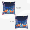 Housse de coussin en peluche renard de la forêt - Okomall