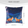 Housse de coussin en peluche renard de la forêt - Okomall