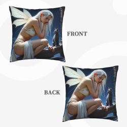 Enchanted Forest Sprite Plush Pillow Cover - Okomall