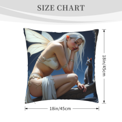 Enchanted Forest Sprite Plush Pillow Cover - Okomall