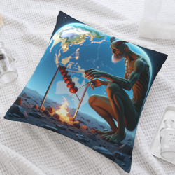 Funda de Almohada de Peluche "Llamas del Infierno" - Okomall