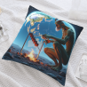 Funda de Almohada de Peluche "Llamas del Infierno" - Okomall