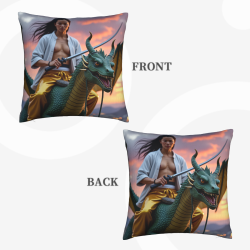 غطاء وسادة محارب - 18 × 18 بوصة | Okomall