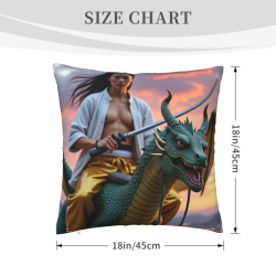 Samurai Kissenbezug - 18x18 Zoll | Okomall