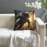 Copertura Cuscino in Peluche con Motivo di Vortice Galattico - Okomall