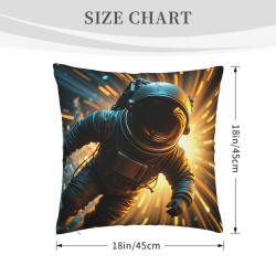 Funda de Almohada de Peluche con Diseño de Remolino Galáctico - Okomall