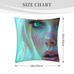 Housse de coussin en peluche à double face 'Rêverie' - Okomall