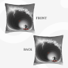 Housse de coussin en peluche à texture abstraite d'ondes - Okomall