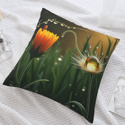 Funda de cojín de peluche con diseño de rocío mágico - Okomall