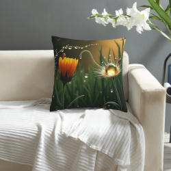 Housse de coussin en peluche à motifs de perles magiques - Okomall