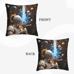 Housse de Coussin en Peluche Chevalier Stellaire - Okomall
