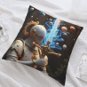 Housse de Coussin en Peluche Chevalier Stellaire - Okomall