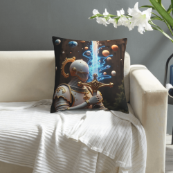 Housse de Coussin en Peluche Chevalier Stellaire - Okomall