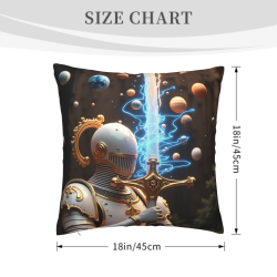 Funda de Almohada de Peluche Caballero Estelar - Okomall