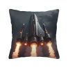Futuristische Kampfmaschine Plüschkissenbezug - Okomall