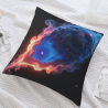 غطاء وسادة فروي بنمط اللهب - 18 × 18 بوصة | OKOMALL