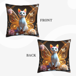 Dreamy Floral Plush Pillow Cover - Okomall